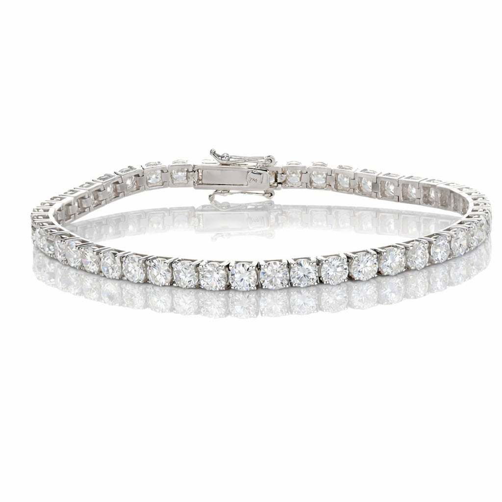 Bracciale tennis in oro bianco 18 Kt