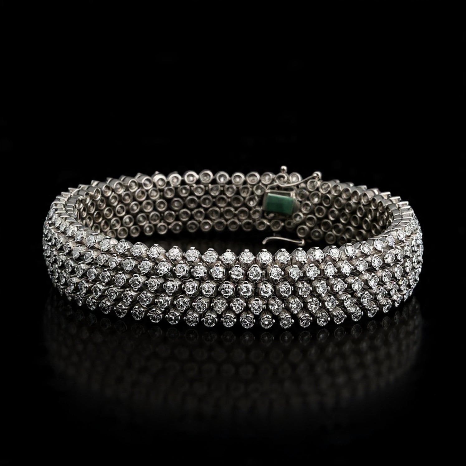Bracciale in oro bianco 18 Kt con diamanti