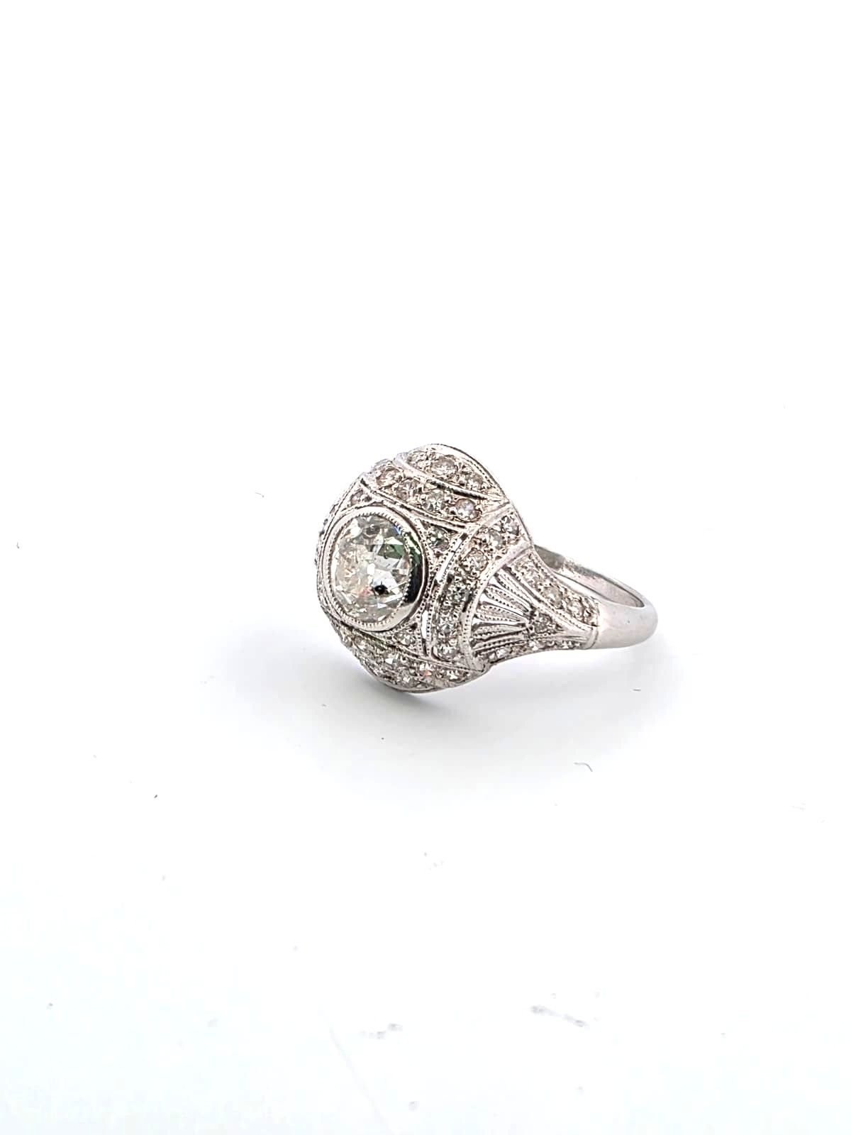 Anello in oro bianco 18kt con diamanti