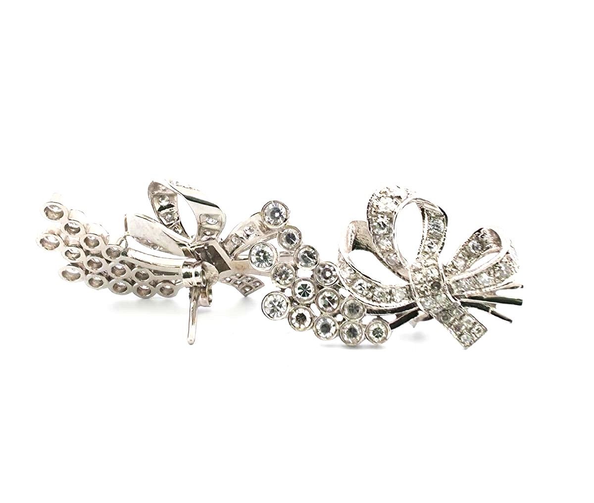 Orecchini in platino con diamanti