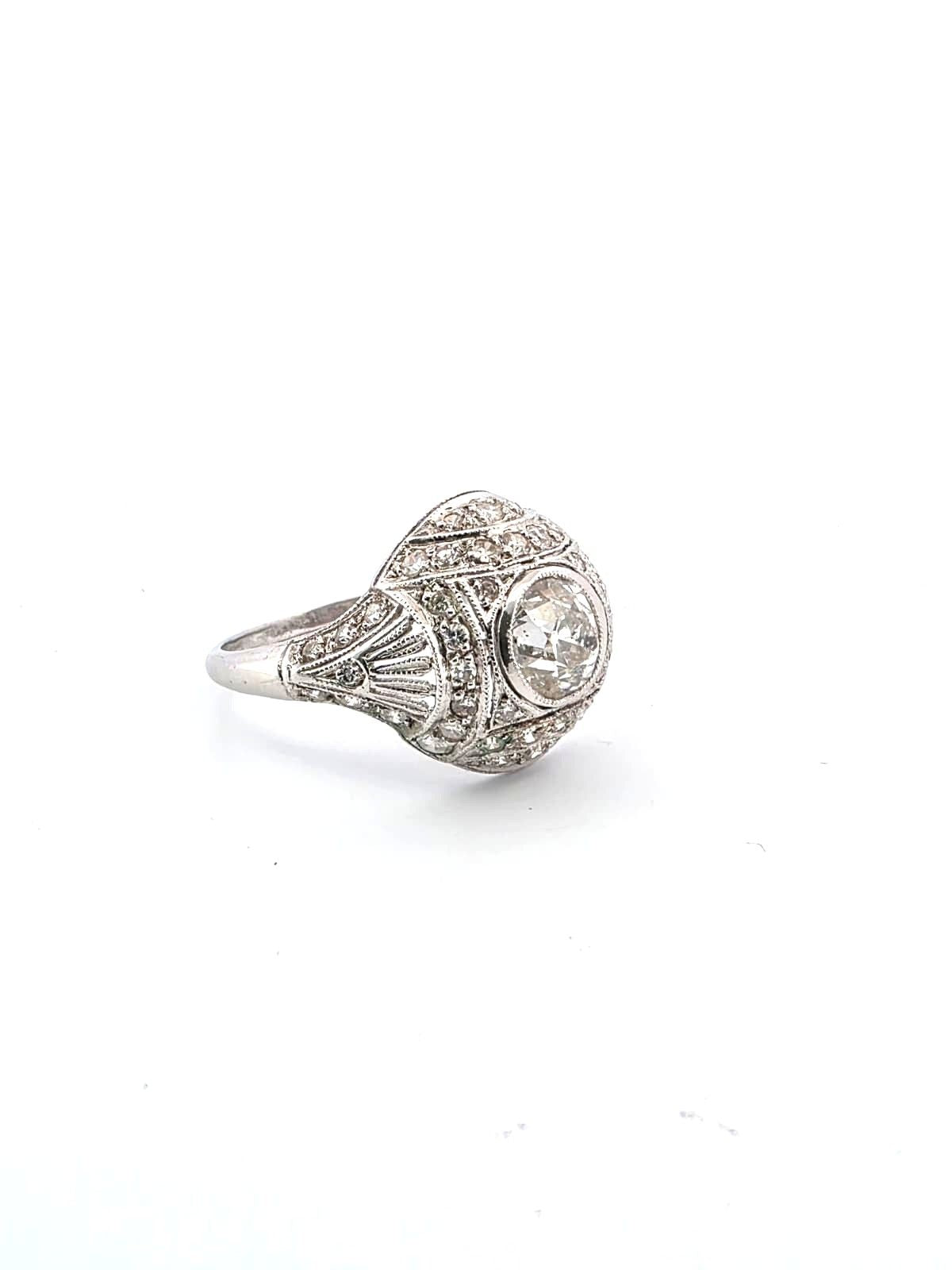 Anello in oro bianco 18kt con diamanti
