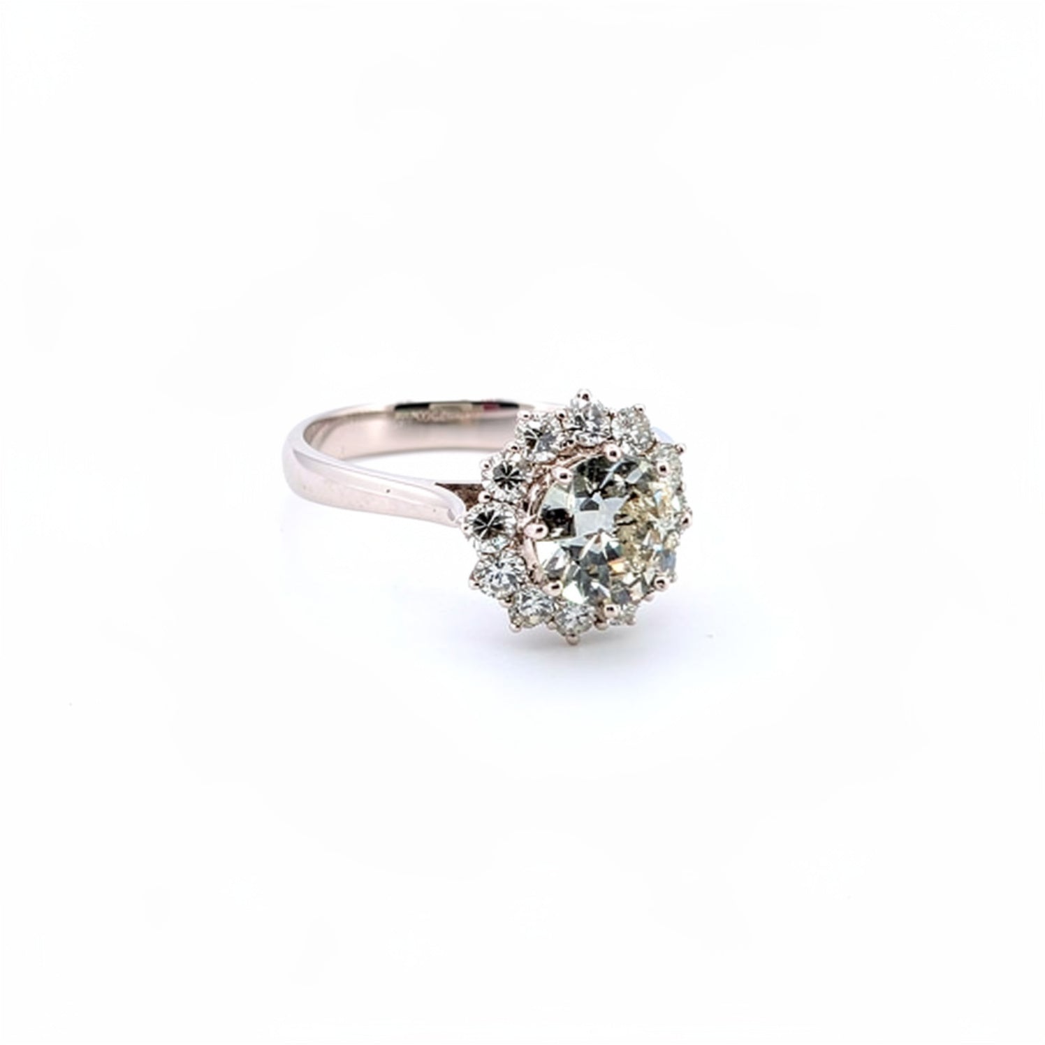 Anello in oro bianco 18 Kt con diamanti
