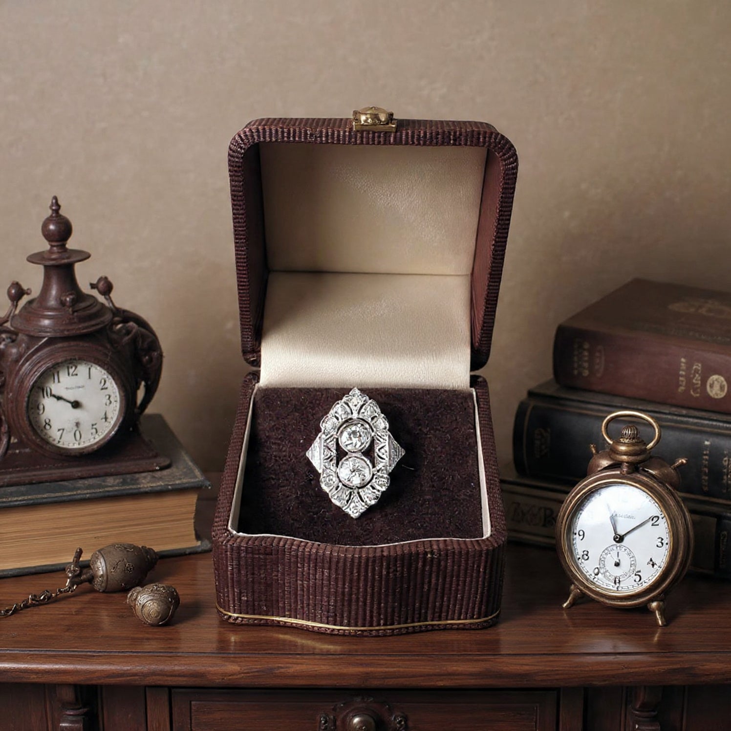 Anello in oro bianco 18kt con diamanti