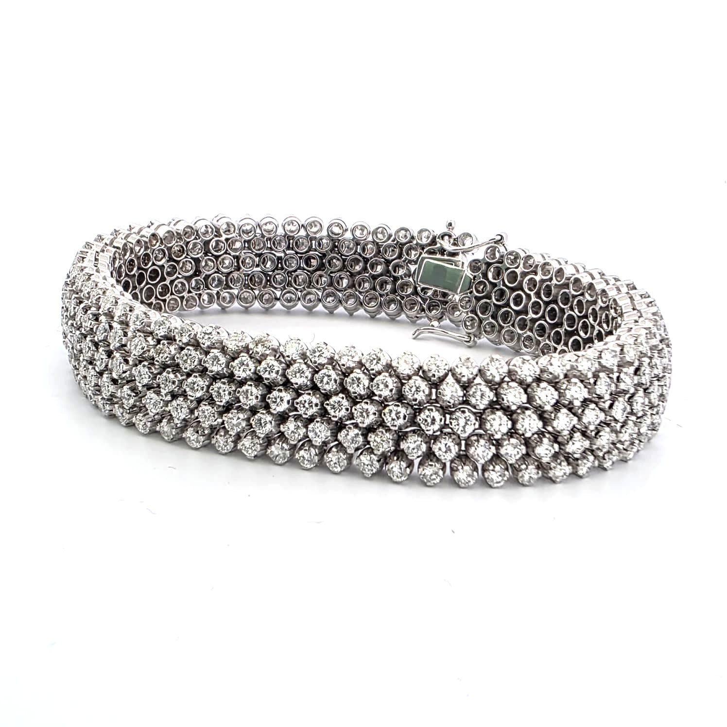 Bracciale in oro bianco 18 Kt con diamanti