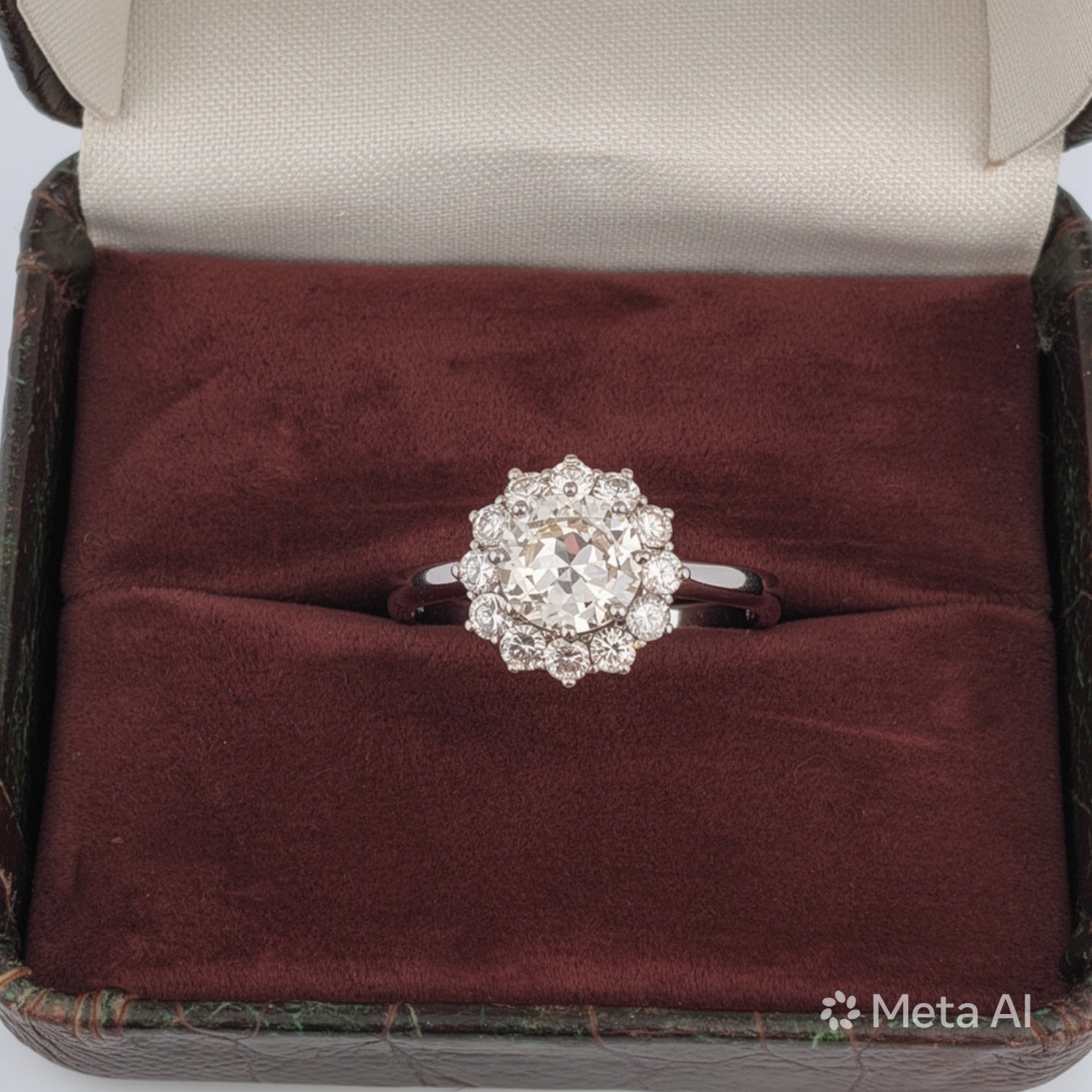 Anello in oro bianco 18 Kt con diamanti
