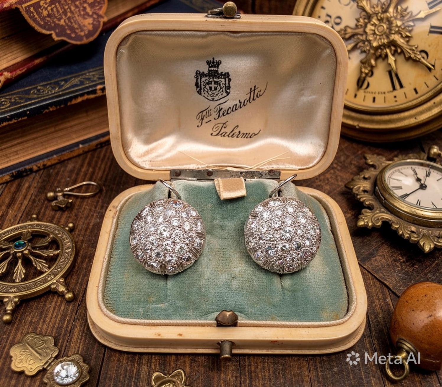 Orecchini in oro 18 kt con diamanti